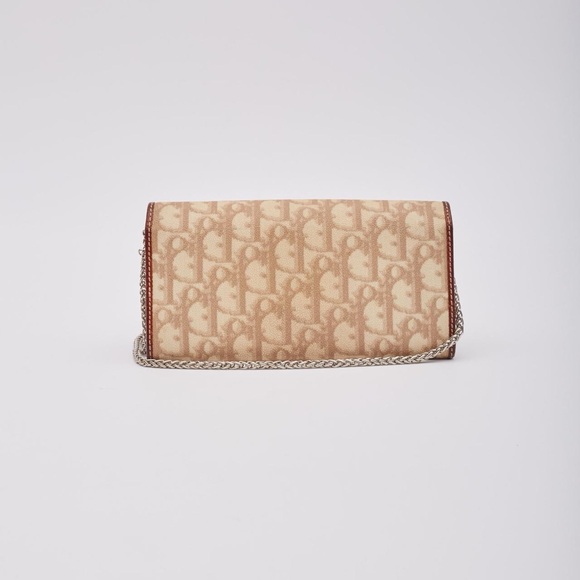 Christian Dior 
Rare Vintage Romantique Trotter Monogram Dior Wallet on Chain - Picture 2 of 6